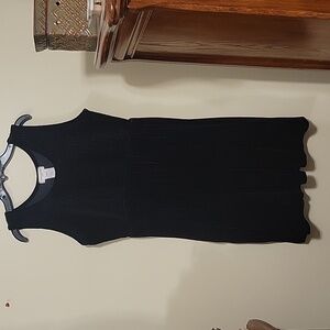 Jones New York Sport Black Plush/soft Velour Dress Sz S